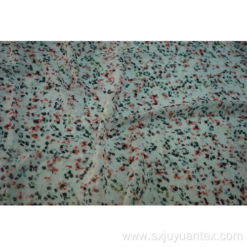 100% Polyester Swiss Dot Clip Jacquard Chiffon Fabric